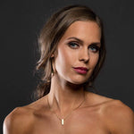 Brushed gold necklace by Ekenberg Scandinavia