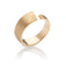 Golden Pulpit Rock ring with a brushed finish
