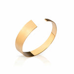Exclusive gold bangle with a brushed surface  by Ekenberg Scandinavia