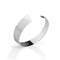 Norwegian made silver bangle with a brushed surface