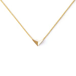 Small bird necklace in gold